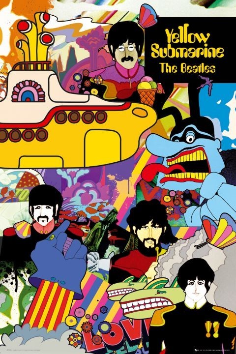 Póster the Beatles - yellow submarine