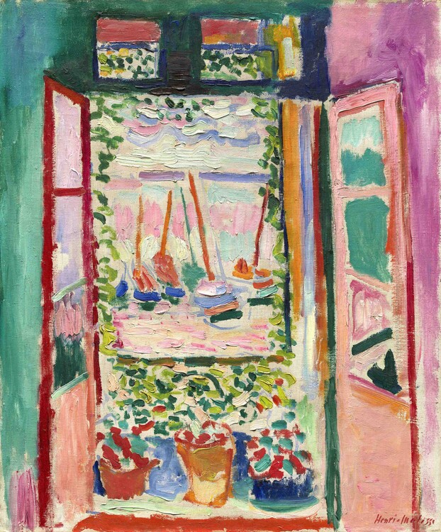 Konsttryck The Open Window, Collioure, 1905