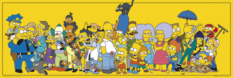 Poster THE SIMPSONS - stars | Wall Art | 3+1 FREE | UKposters