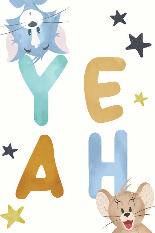 Poster Tom en Jerry - Yeah
