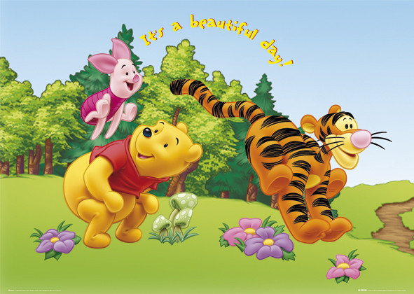 Poster WINNIE THE POOH - beautifull day | Wall Art | 3+1 FREE | UKposters