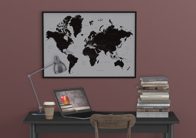 Плакат World Map - Contemporary