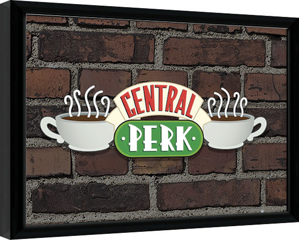 Zarámovaný plakát Přátelé - Central Perk Sign