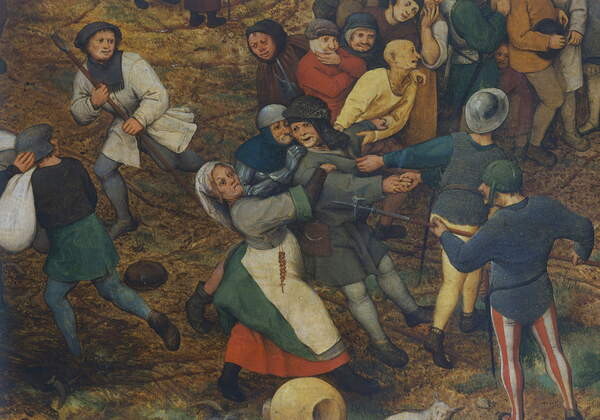 Samolepka Procession to Calvary, 1564, detail