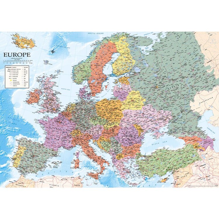 Puzzle Puzzle 2000 Pcs Europe Map Eredeti Ajándék ötletek