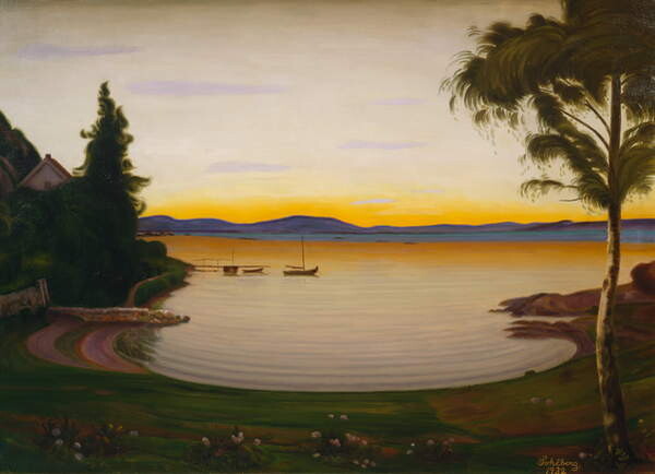 Samolepka Quiet Evening, Nærsnes, 1932