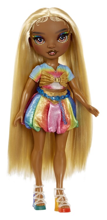 Rainbow High - Hair Chalk & Style Doll - Meline (Gold)
