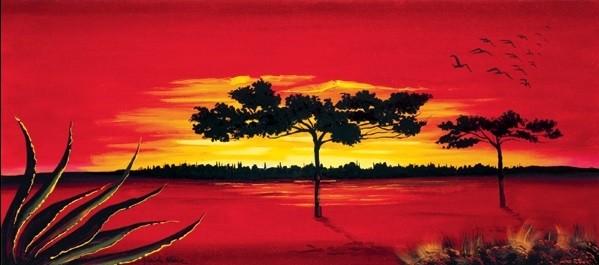 Red Africa Festmény reprodukció