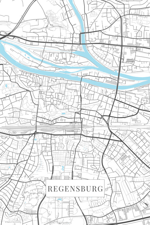 Vægklistermærke Regensburg white