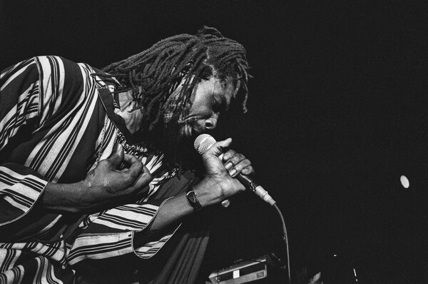 Matrica Reggae musician Peter Tosh in concert, Rome, 1980