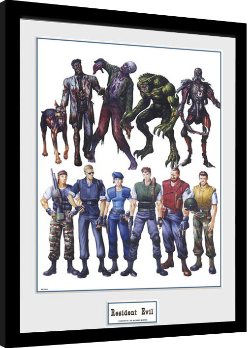 Zarámovaný plakát Resident Evil - Concept Art
