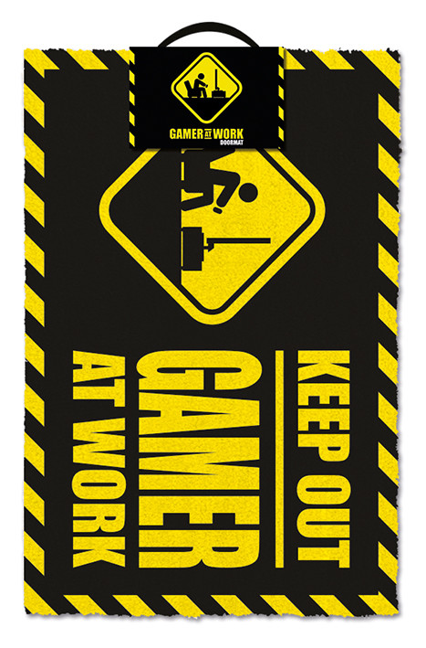 Rohožka Gamer At Work - Keep Out