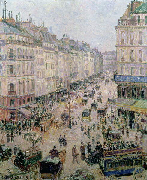 Samolepka Rue Saint-Lazare, Paris, Bright Weather, 1893