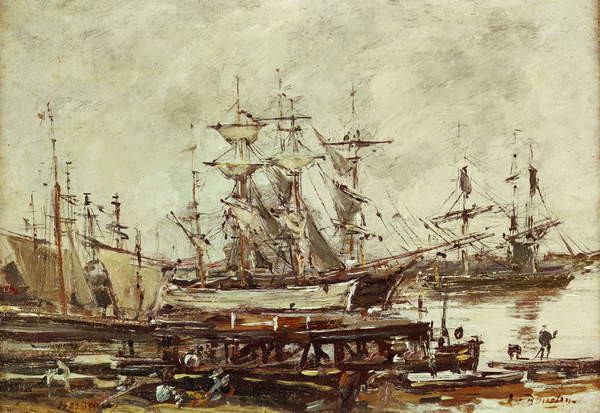 Tričko Sailing ships in the port of Bordeaux