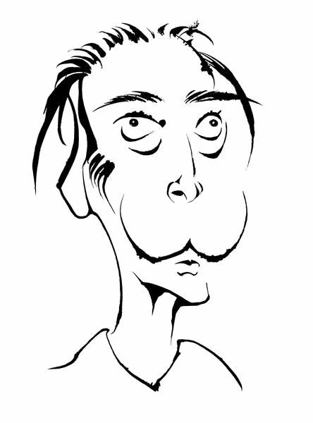 Samolepka Salvador Dali, Spanish Surrealist artist