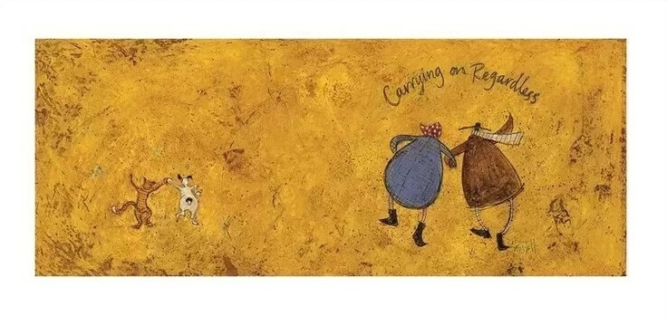 Umělecký tisk Sam Toft - Carrying on Regardless II