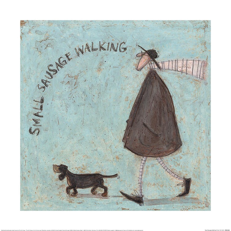 Umělecký tisk Sam Toft - Small Sausage Walking