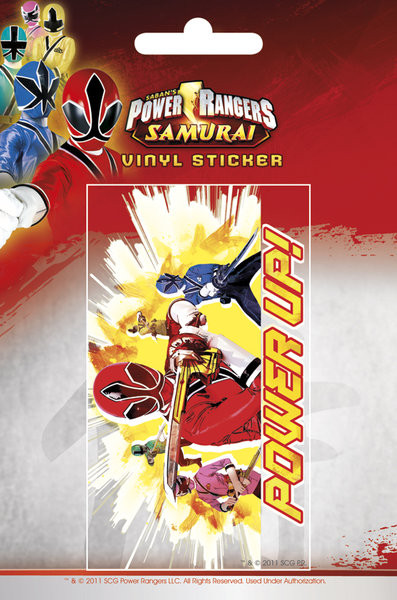 Samolepka POWER RANGERS - power up