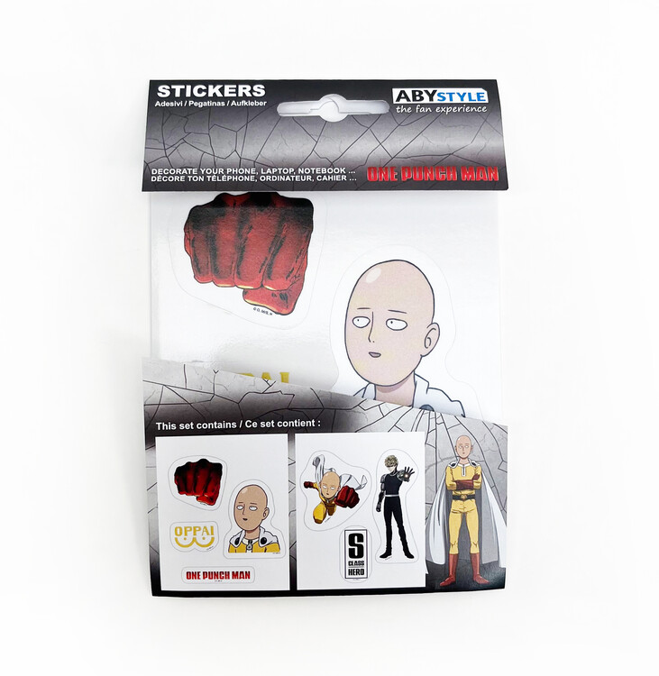 Samolepky One Punch Man - Saitama and Icons 2ks