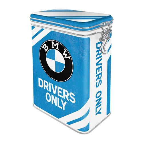 Scatola di latta con clip BMW - Drivers Only