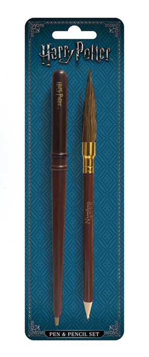 Harry Potter Kugelschreiber Wand And Broom Schreibwaren-Set 