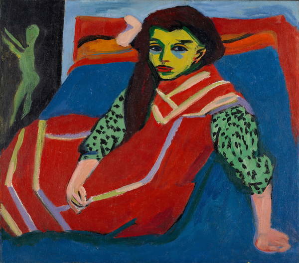 Tričko Seated Girl (Fränzi Fehrmann), 1910