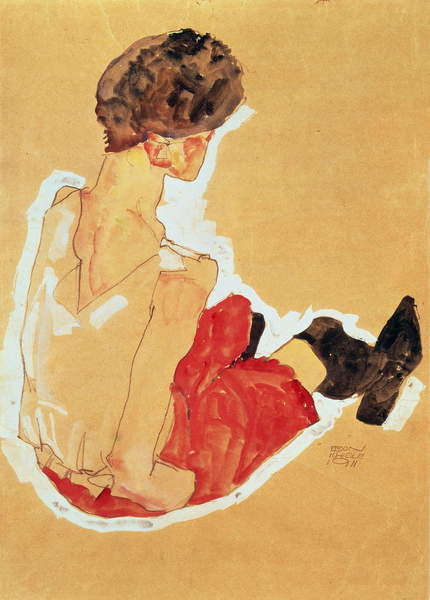 Samolepka Seated Woman, 1911