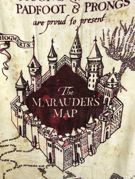 Serviette Harry Potter - Marauder's Map