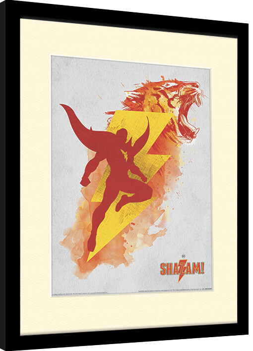 Zarámovaný plakát Shazam - Shazam's Might