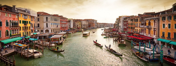 Skleněný Obraz Benátky - Slunné Benátky