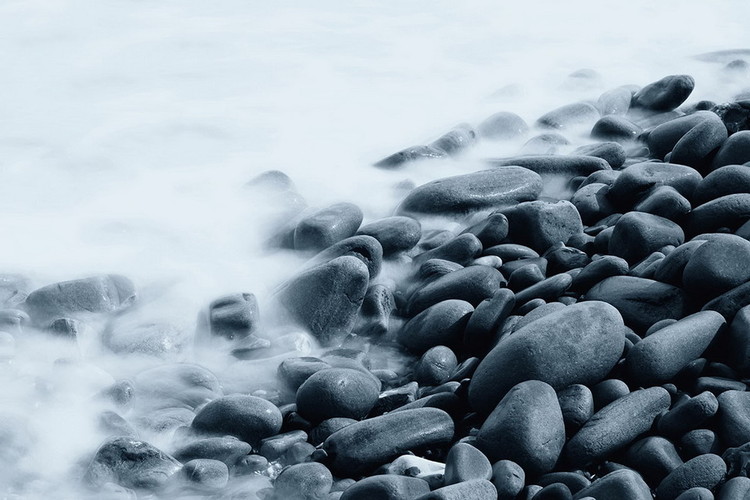 Skleněný Obraz Kamenný břeh