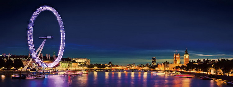 Skleněný Obraz Londýn - London Eye