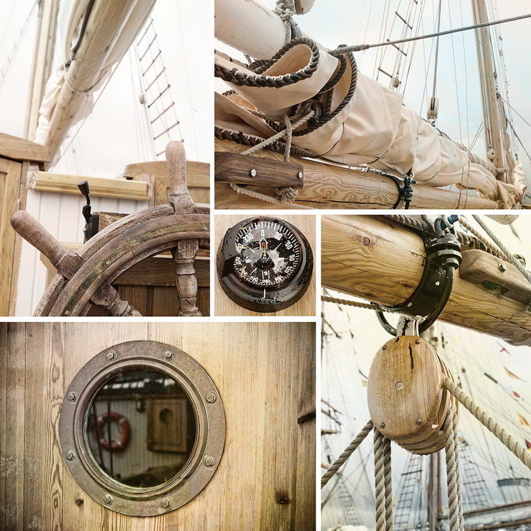Obraz Sailing Boat - Collage 2