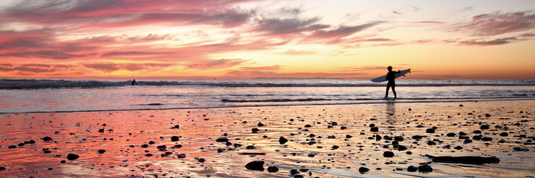 Skleněný Obraz Surfing
