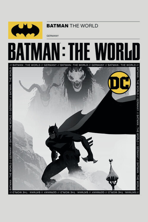 Quadro su tela Batman - The world Germany Cover