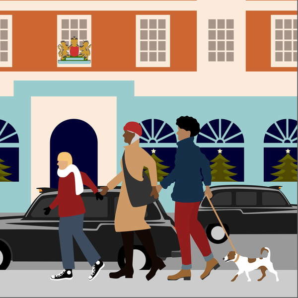 Quadro su tela Christmas Shopping