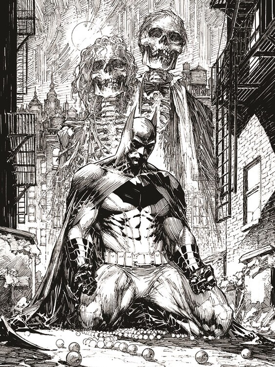 Stampa su tela DC Comics - Batman Haunted, Decorazioni murali
