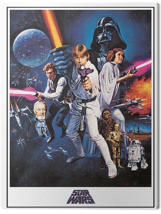 Stampa su tela Star Wars: Episode IV - A New Hope - One Sheet ...