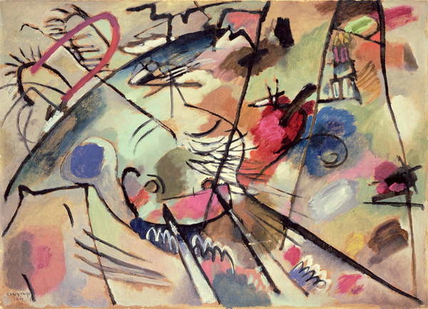 Quadro su tela Study for Improvisation 24 (1912)
