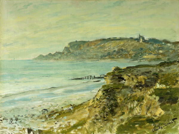 Quadro su tela The Cliffs at Sainte-Adresse; La Falaise de Saint Adresse