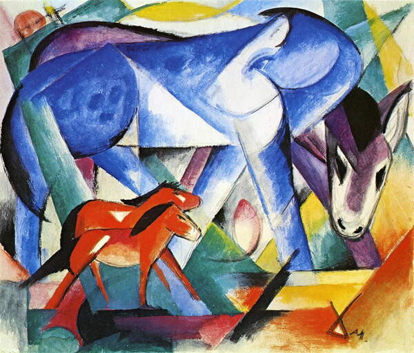 Quadro su tela The First Animals, 1913