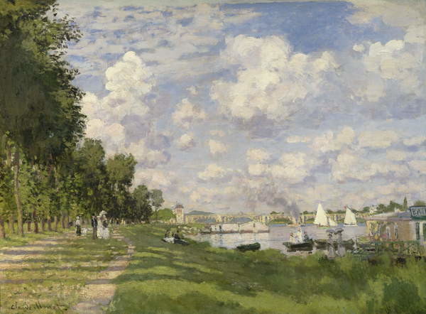 Quadro su tela The Marina at Argenteuil, 1872