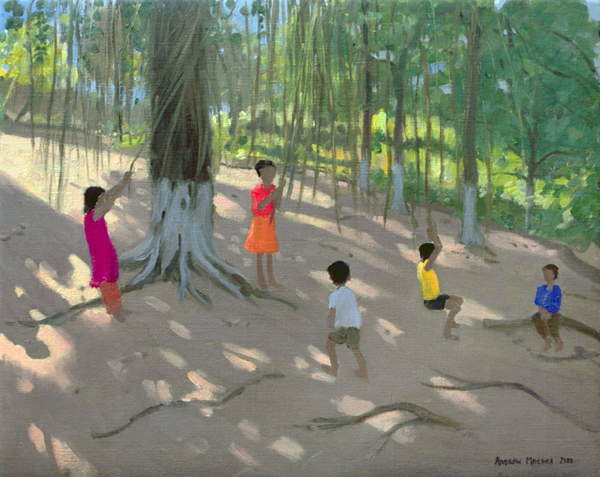 Quadro su tela Tree Swing, Elephant Island, Bombay, 2000