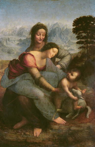 Quadro su tela Virgin and Child with St. Anne, c.1510