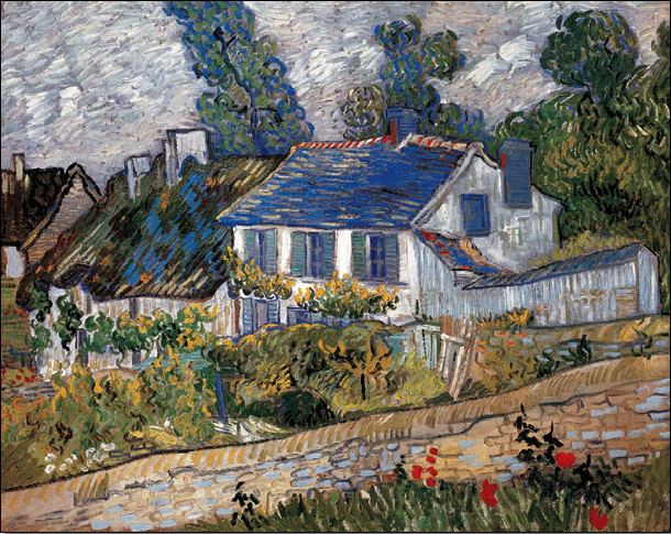 Stampe d'arte Houses in Auvers, 1890