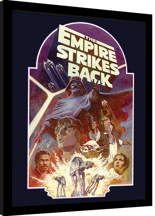 Ingelijste poster Star Wars - Empire Strikes Back Block