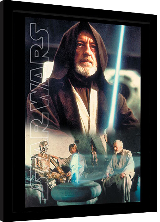 Indrammet plakat Star Wars - Obi Key Art