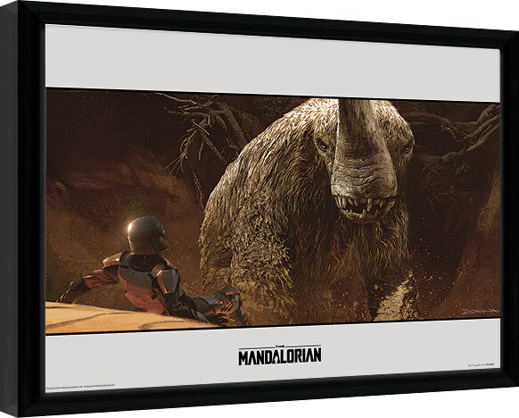 Poster înrămat Star Wars: The Mandalorian - Rescue