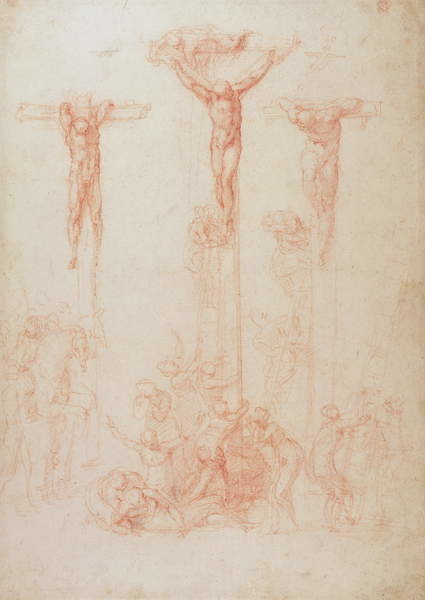 Samolepka Study of Three Crosses