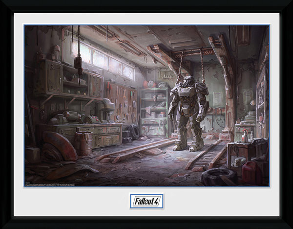 Poster encadré Fallout 4 - Red Rocket Interior